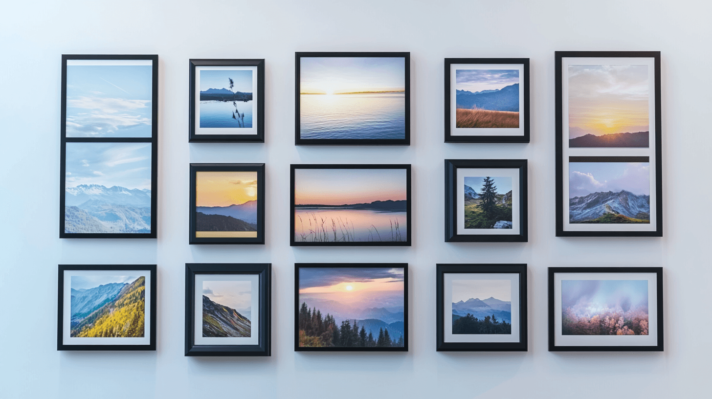 Mises en page créatives pour votre mur de photos