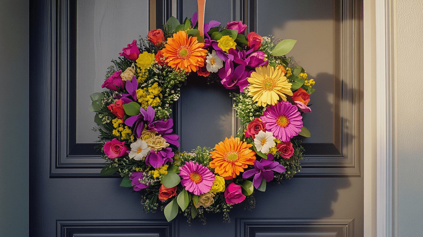 Couronnes de fleurs pour la porte d'entrée : fraîches ou séchées ?