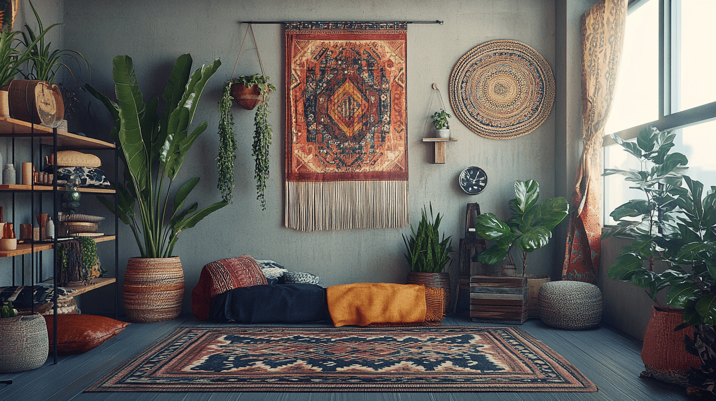 Décoration dans le style Boho Industriel