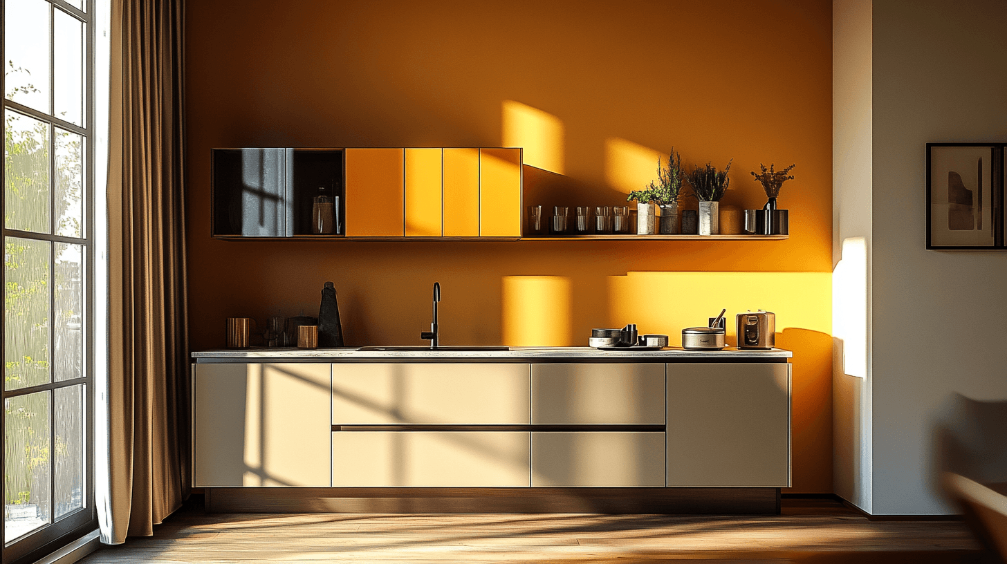 Concepts de couleurs modernes pour la cuisine