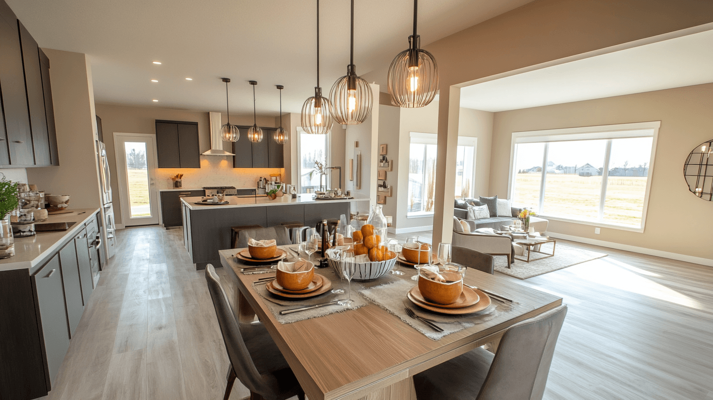 Salle à manger avec cuisine ouverte : Le point de rencontre parfait pour la famille et les amis