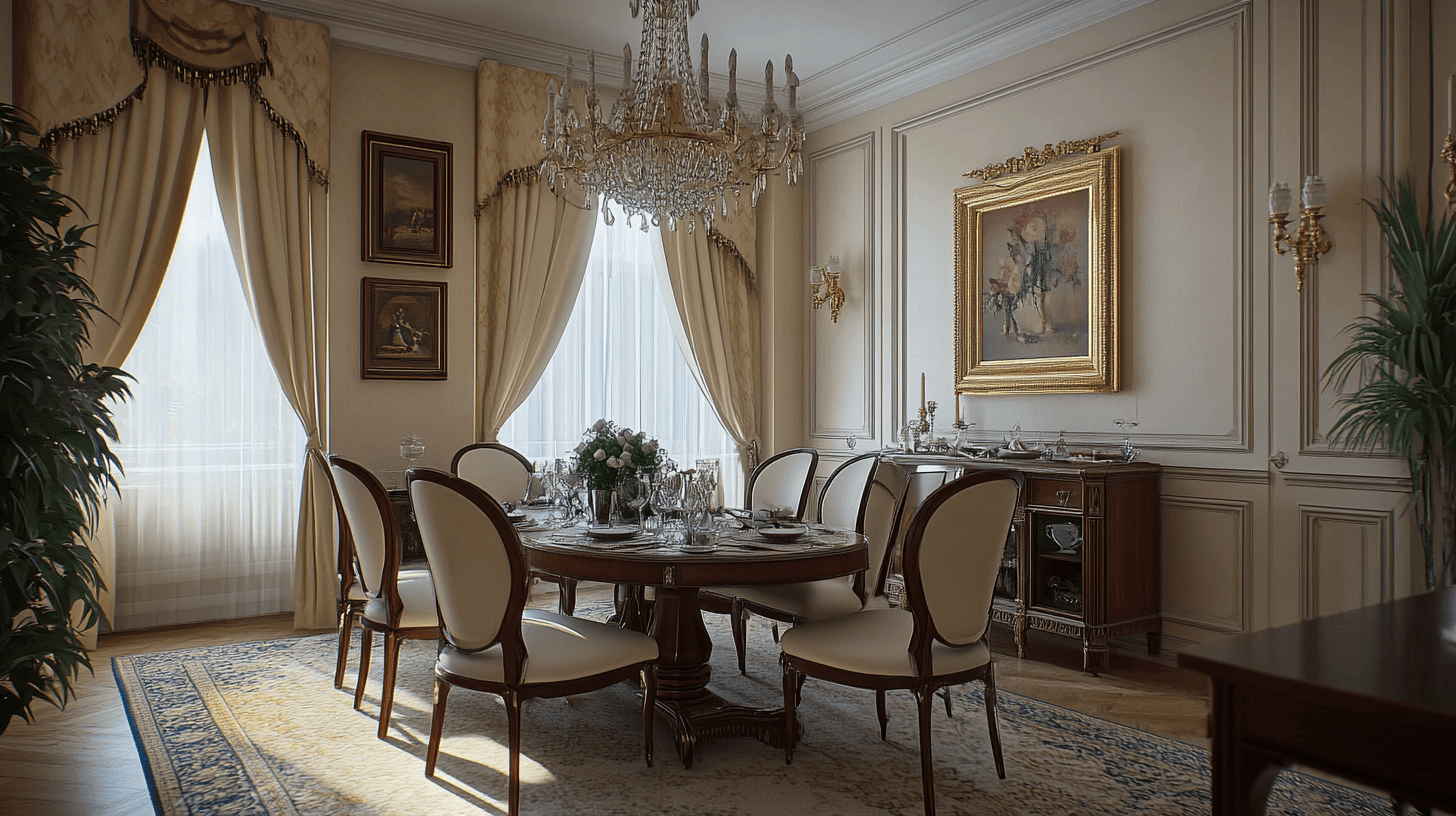 Décoration et accessoires pour la salle à manger classique