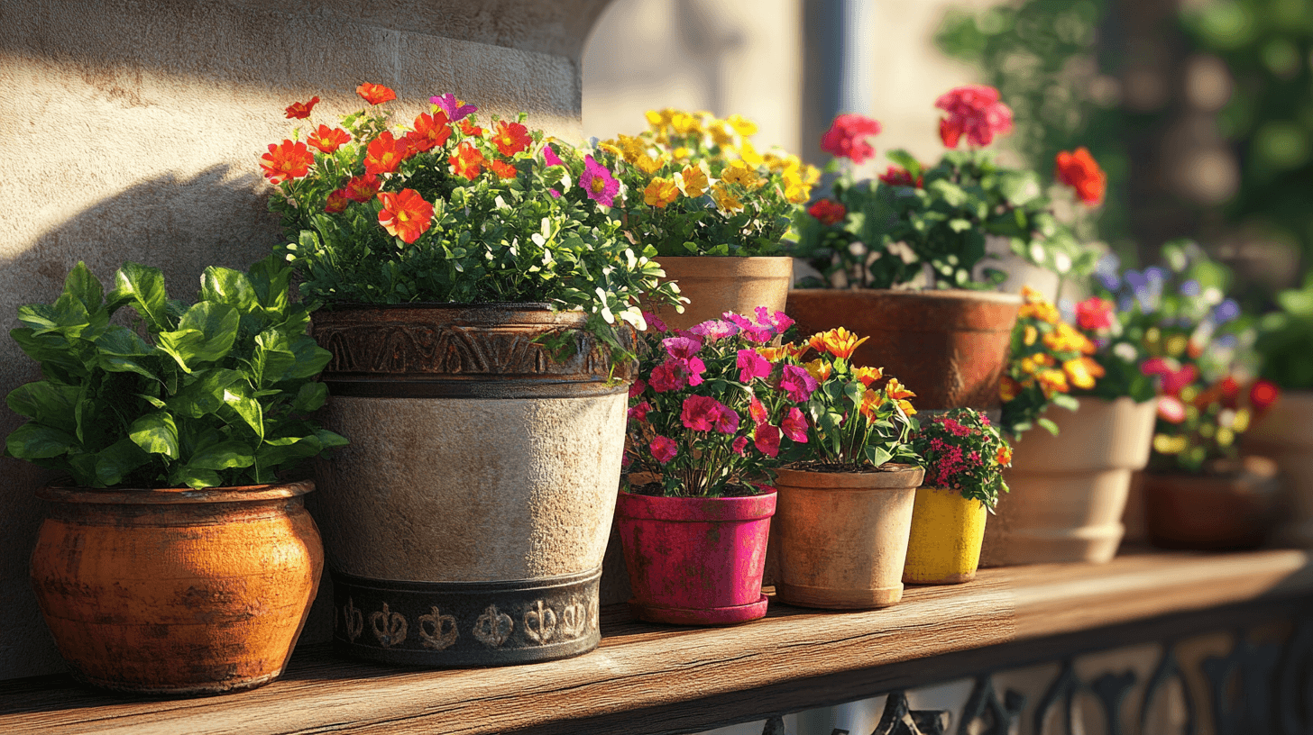 Pots décoratifs pour balcons : idées pour les petits espaces