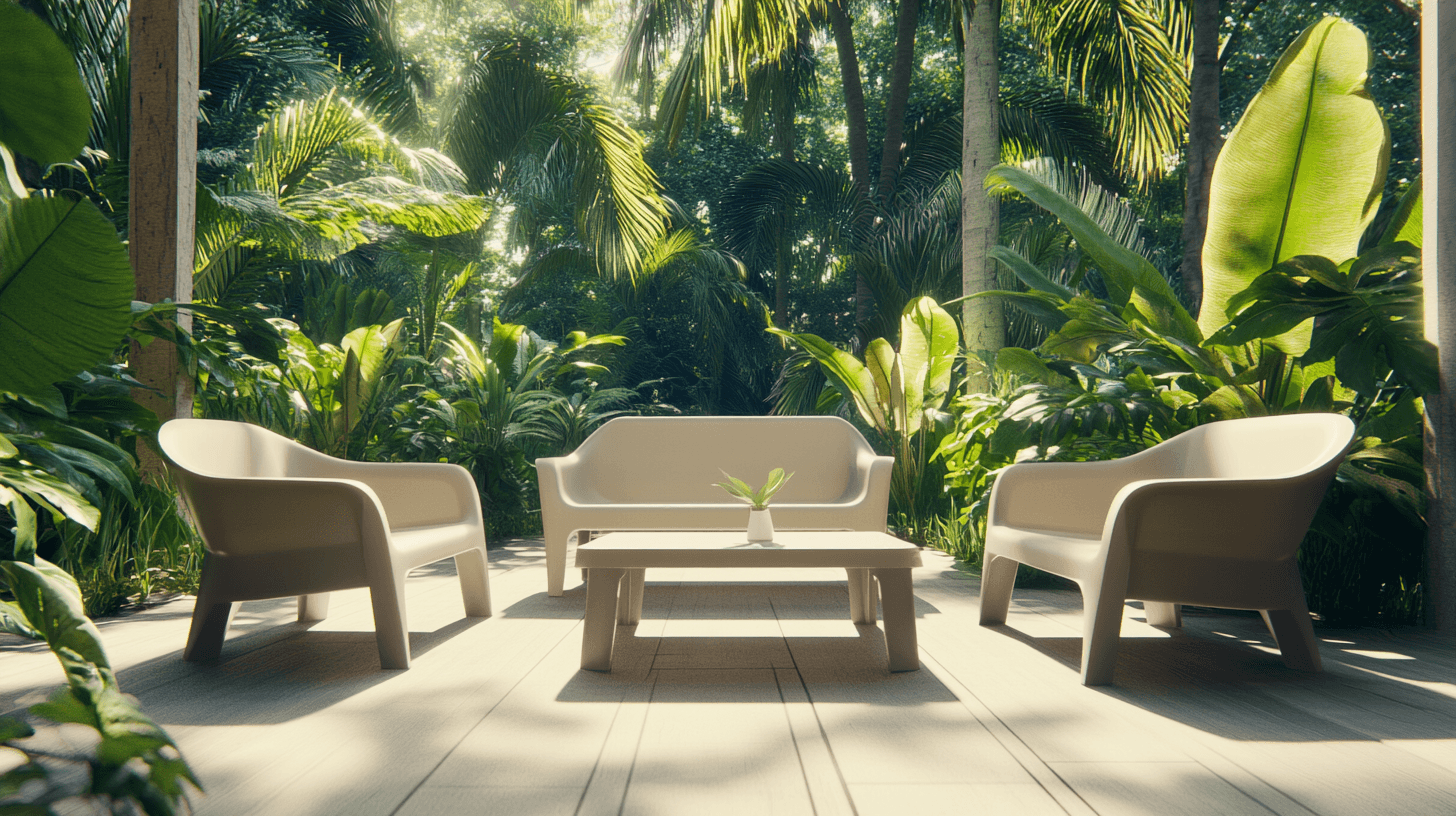 Mobilier de jardin en plastique : Léger, durable et facile d'entretien