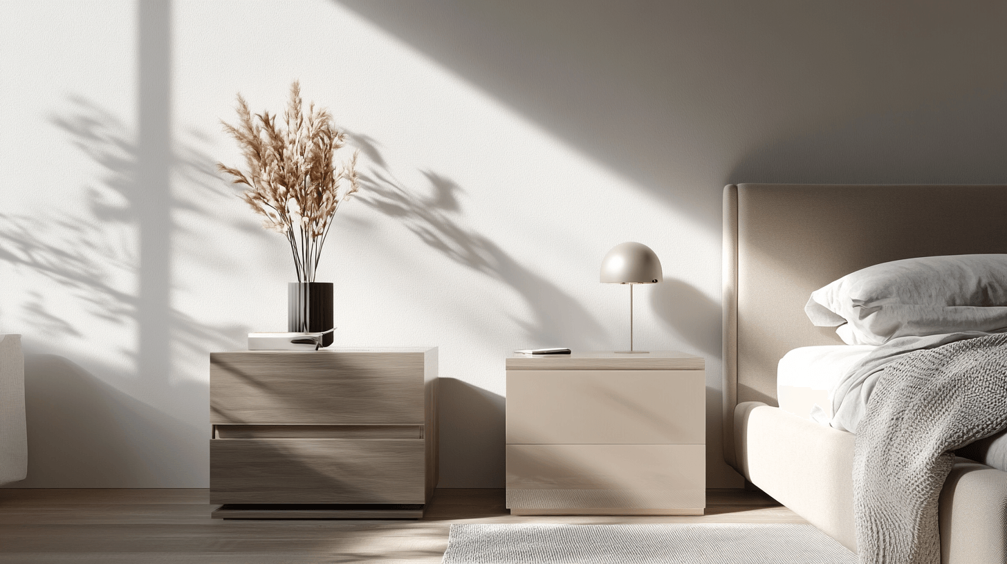 Tables de nuit modernes : le minimalisme rencontre la fonctionnalité