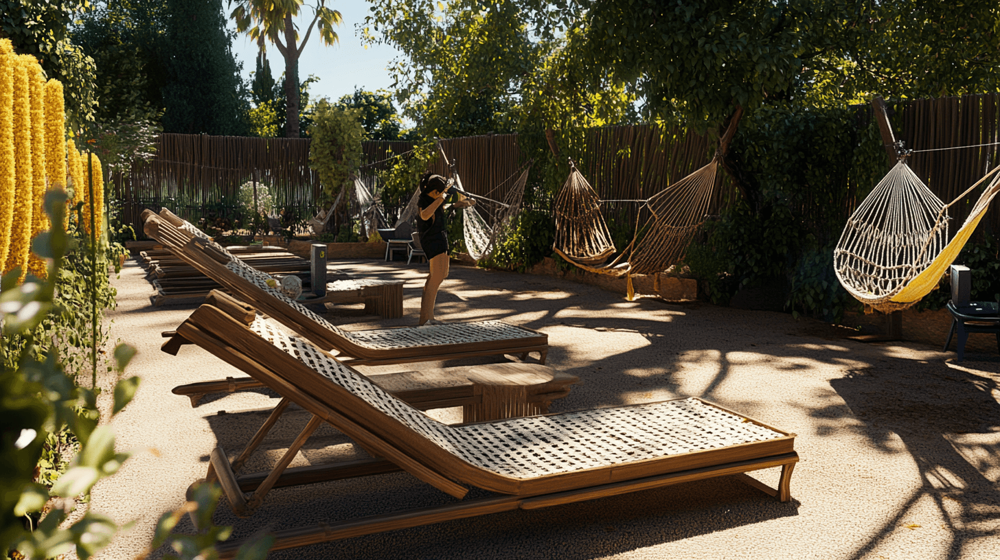 Entretien et maintenance des chaises longues et des hamacs