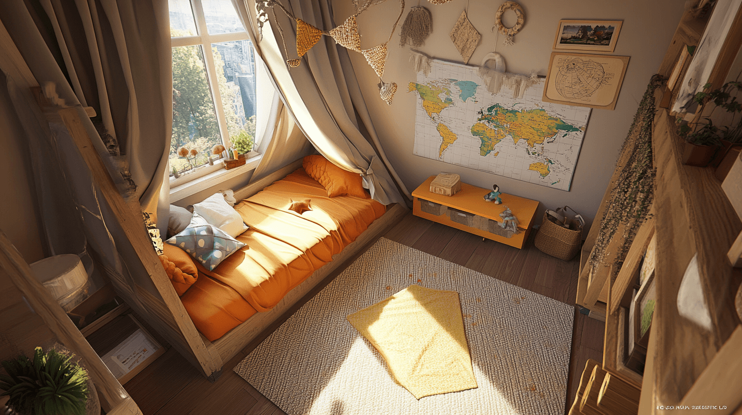 Chambre d'enfant sur le thème de l'aventure : Idées créatives pour les petits explorateurs