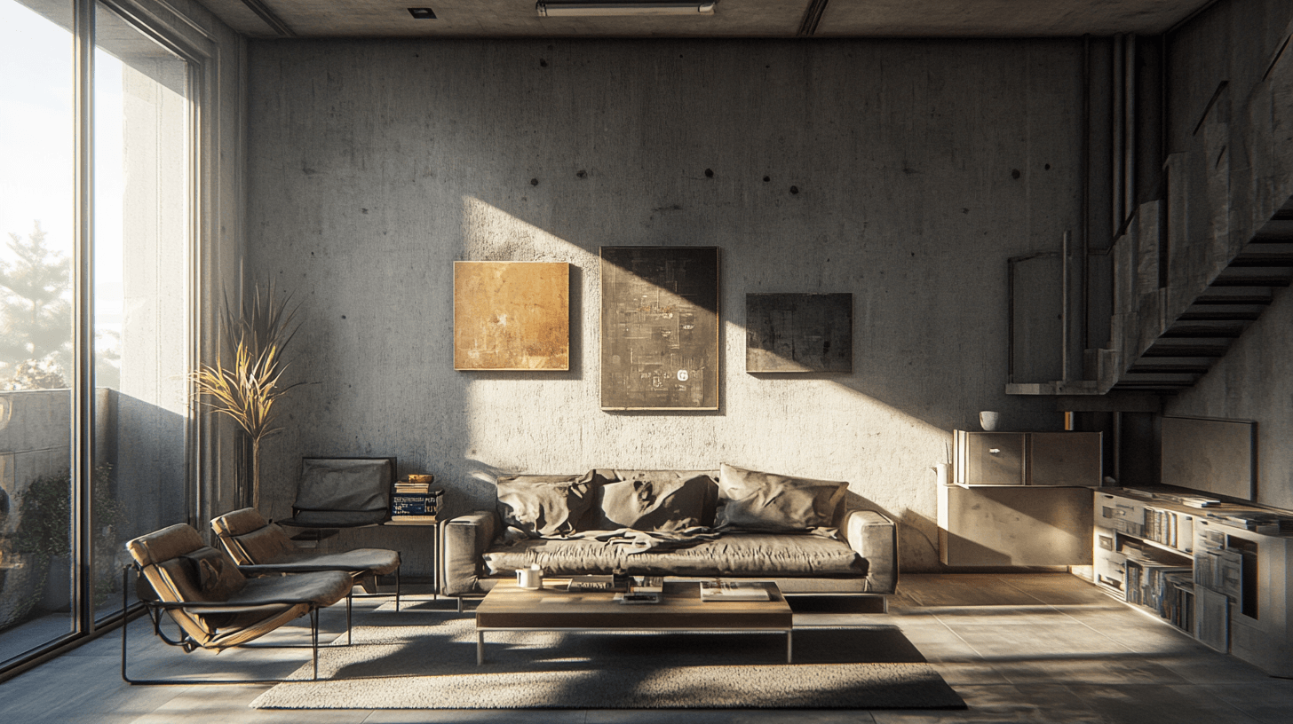 Béton comme élément de design : Le look industriel pour votre maison