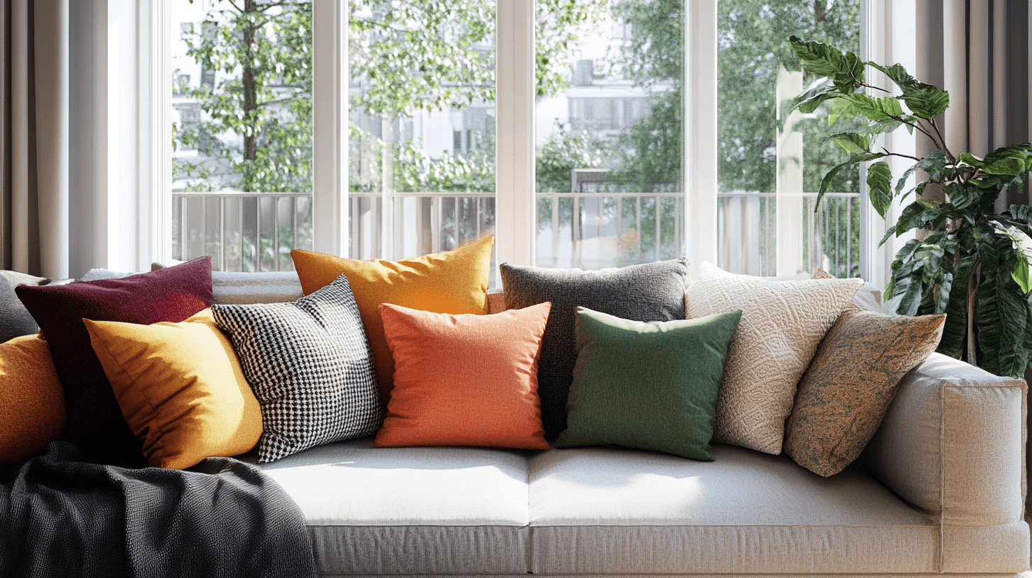 Coussins comme déco : Textiles confortables pour plus de confort