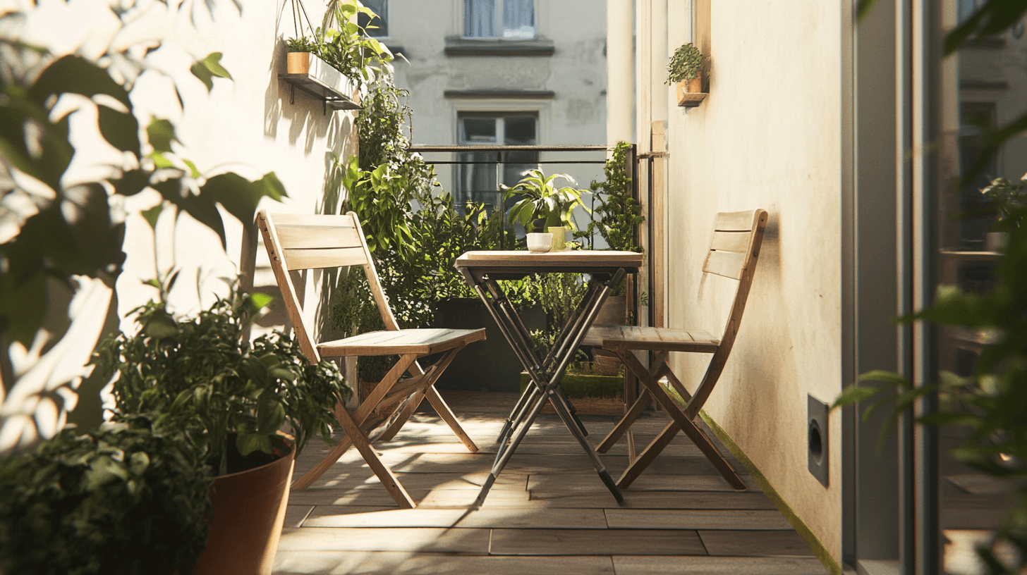 Profitez de l'air frais : meubles de balcon pour petits espaces
