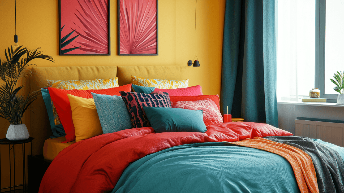 Rêves de chambres colorées : oasis de détente aux couleurs vives