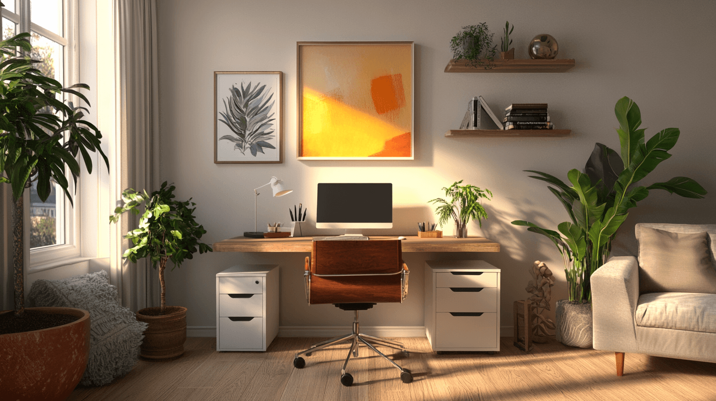 Décoration et accessoires pour le bureau à domicile