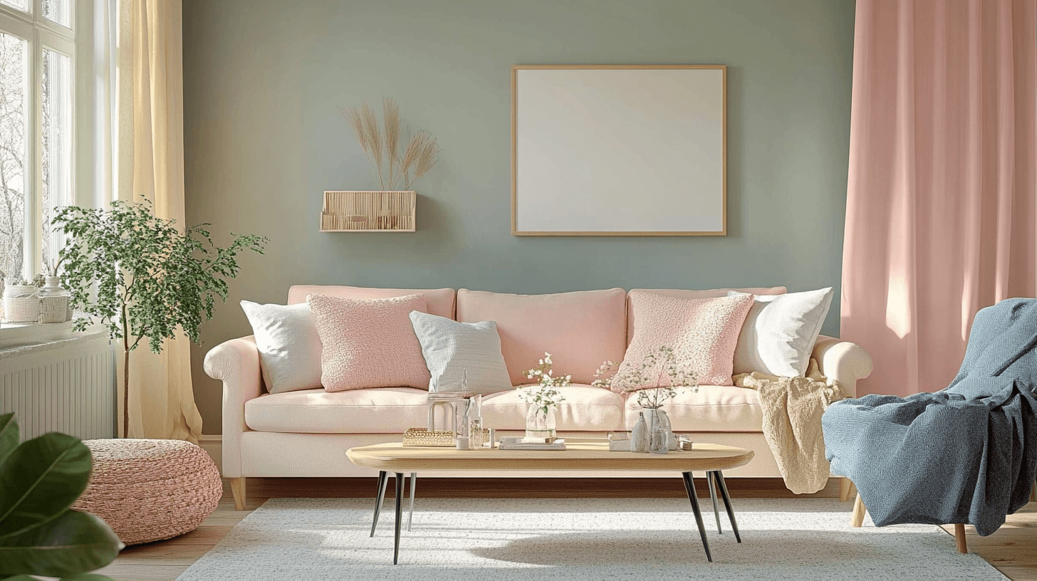 Palettes de couleurs et matériaux dans le style Nordic Vintage