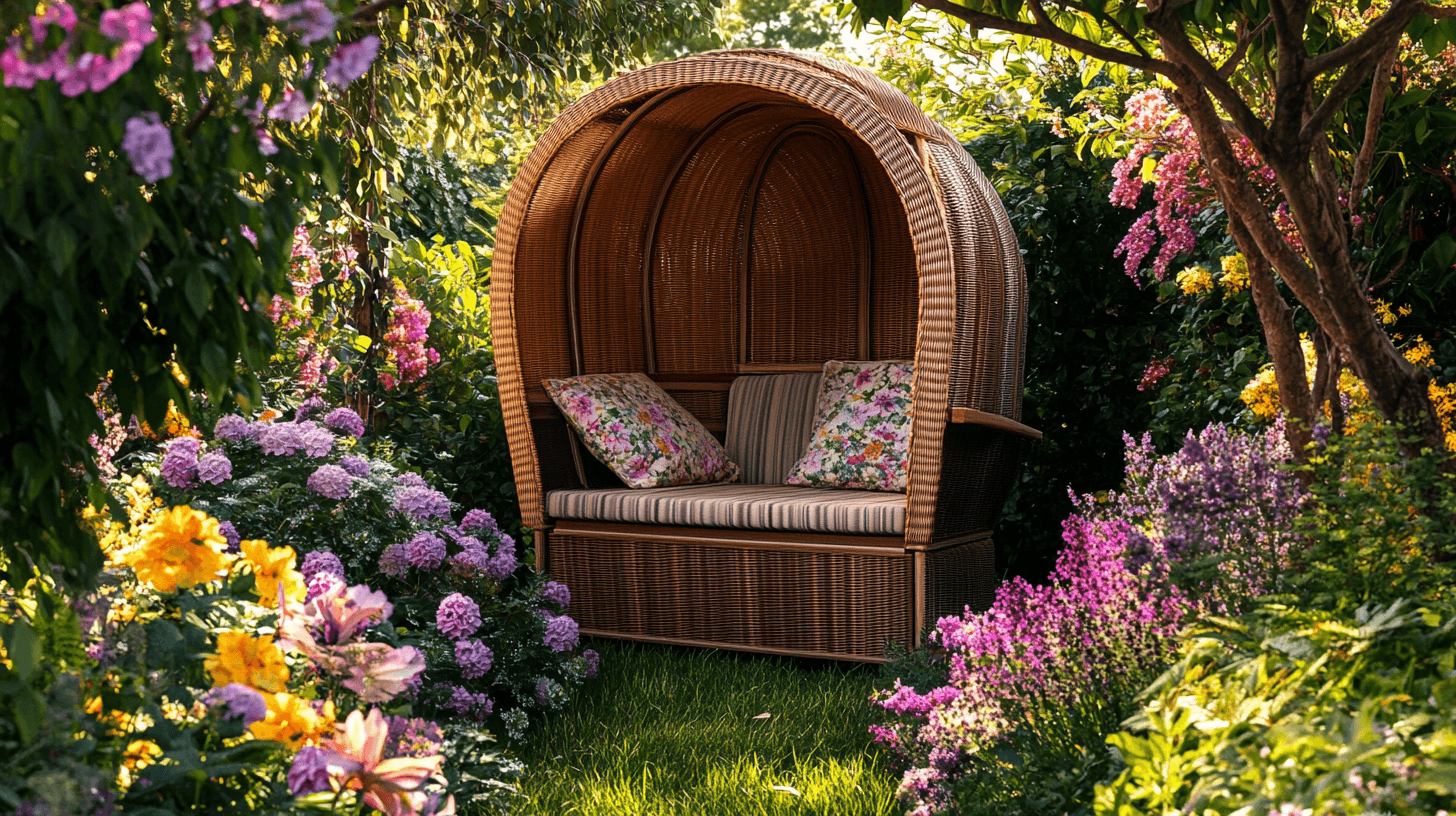 Intégrer des Strandkörbe dans l'aménagement du jardin