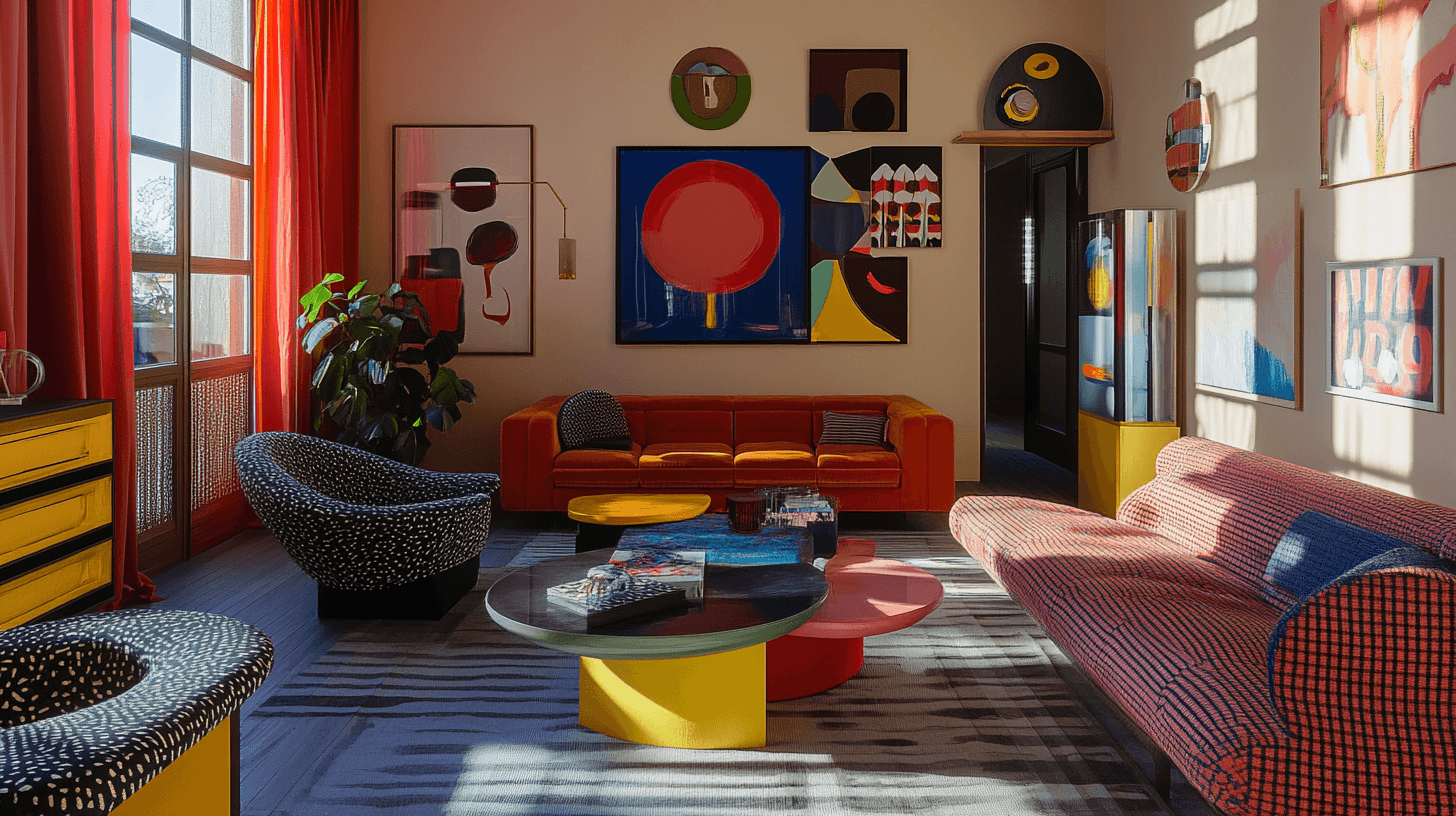 Design postmoderne : Jeu et ironie dans l'espace de vie