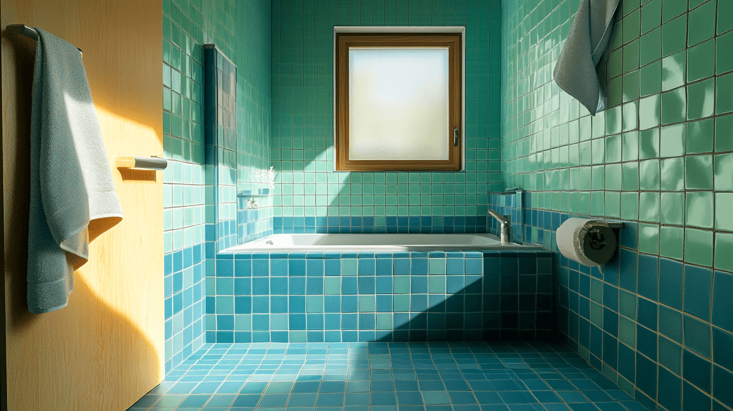 Combinaison de tons bleus et verts