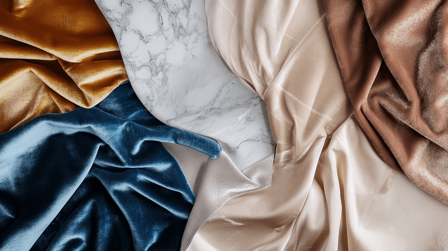 Matériaux luxueux pour le style glamour
