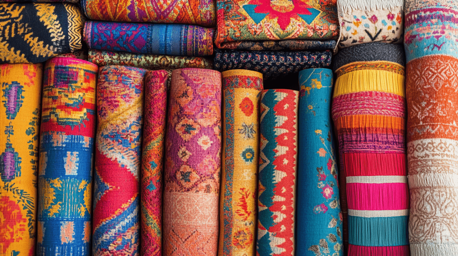 Combinaisons de couleurs et de motifs dans le style Colorful Boho