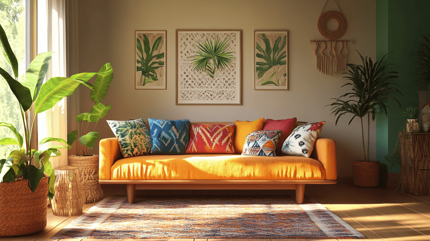 Accents décoratifs : Comment mettre en valeur le style Tropical Boho