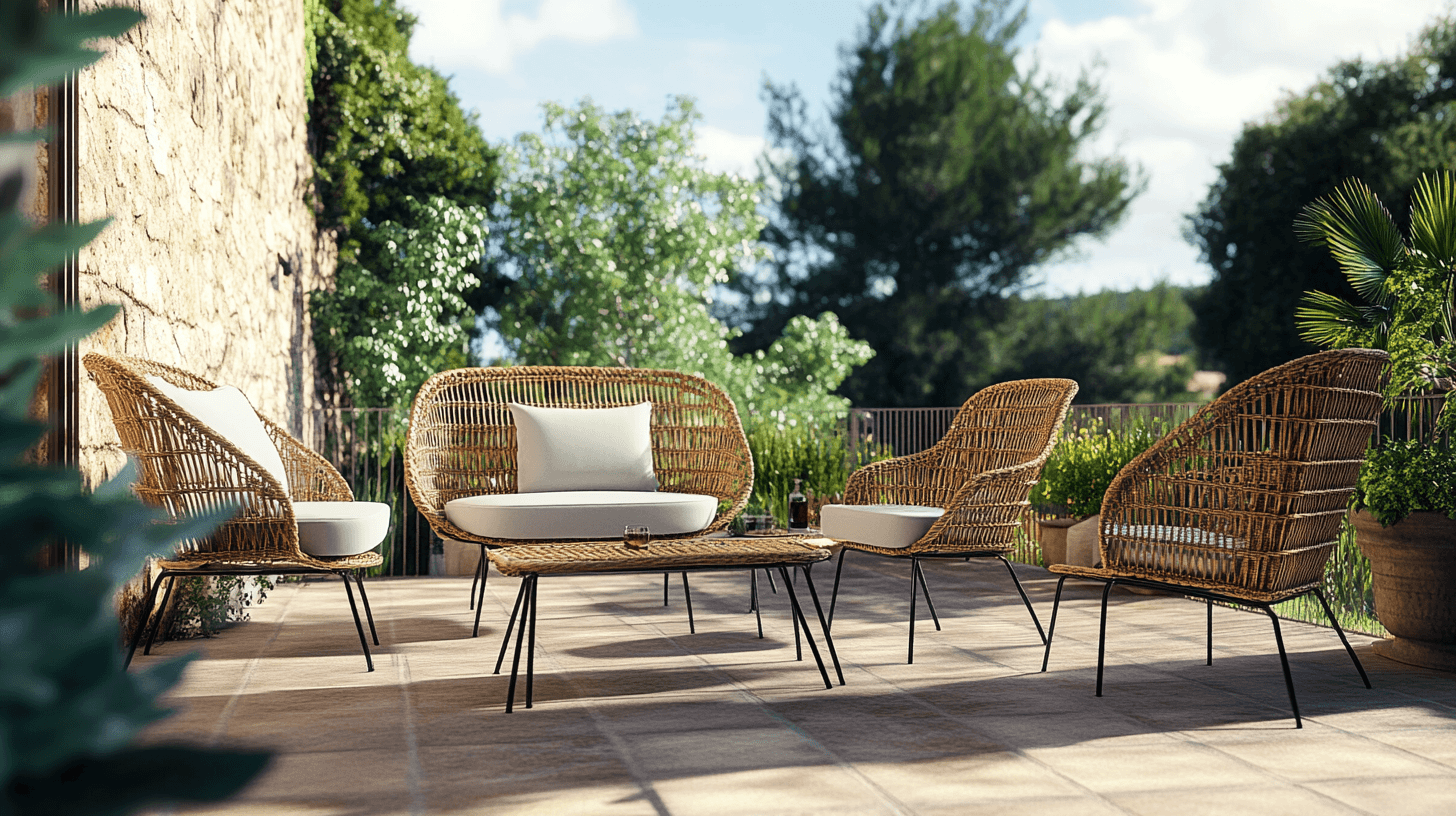 Les avantages des meubles de jardin en rotin