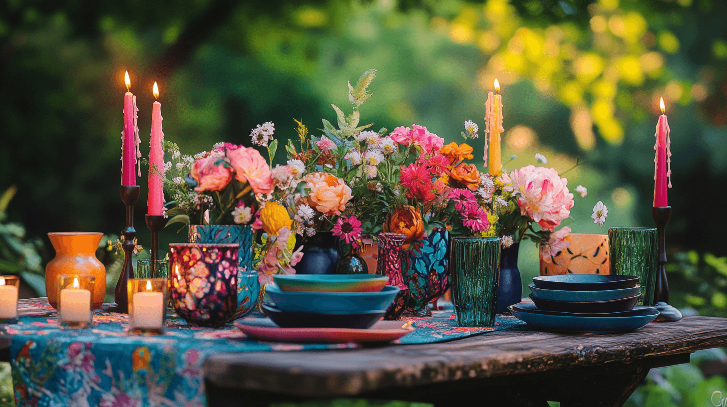 Décoration de table d'été : Idées fraîches pour l'intérieur et l'extérieur