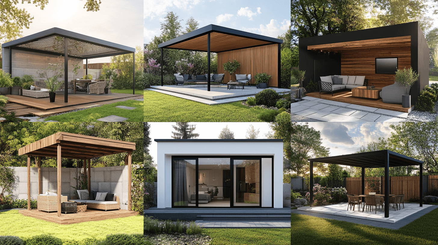 Designs et styles de couvertures de terrasse