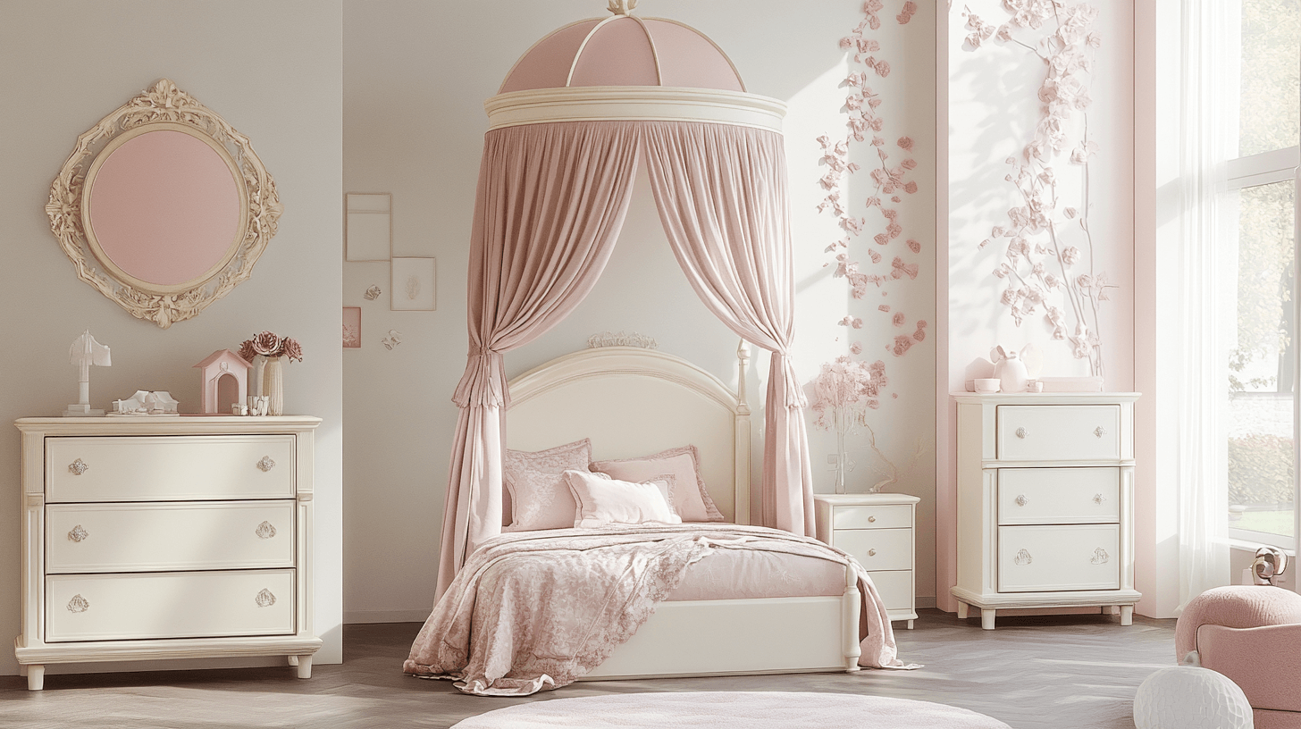 Chambre d'enfant au style princesse : Un rêve en rose