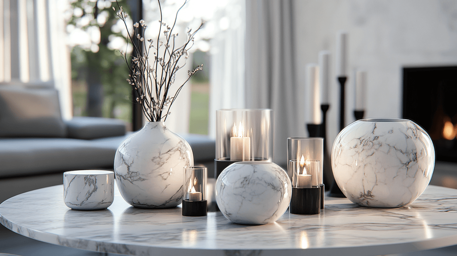Accessoires en marbre : Petits accents avec un grand impact