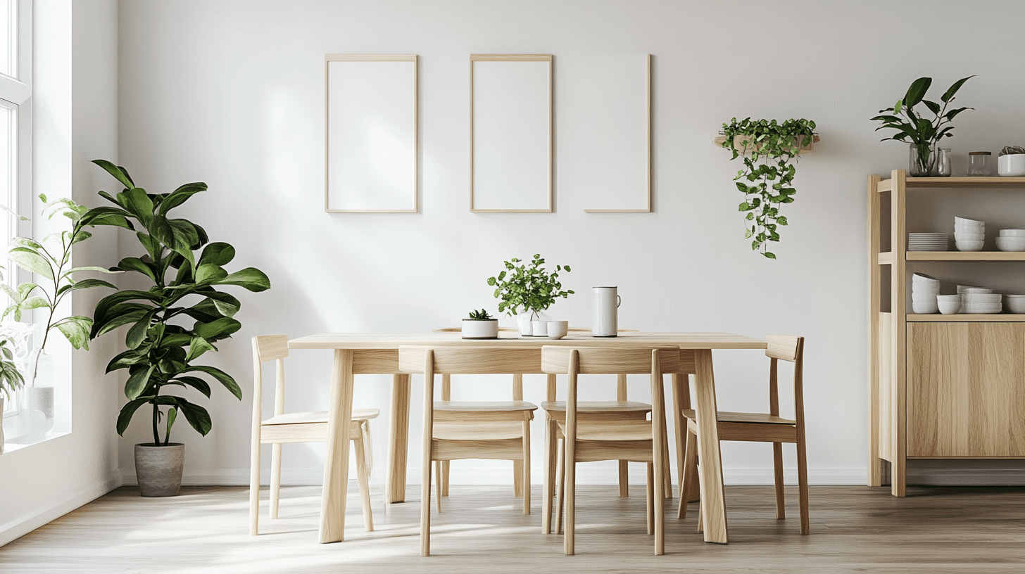 Salle à manger de style scandinave : minimalisme et fonctionnalité