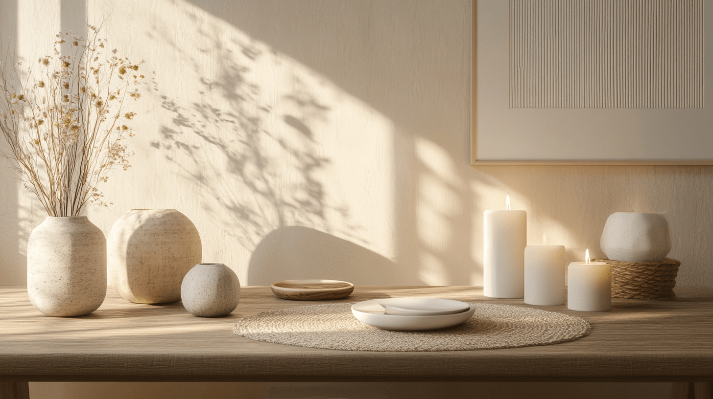 Décoration et accessoires dans la salle à manger scandinave