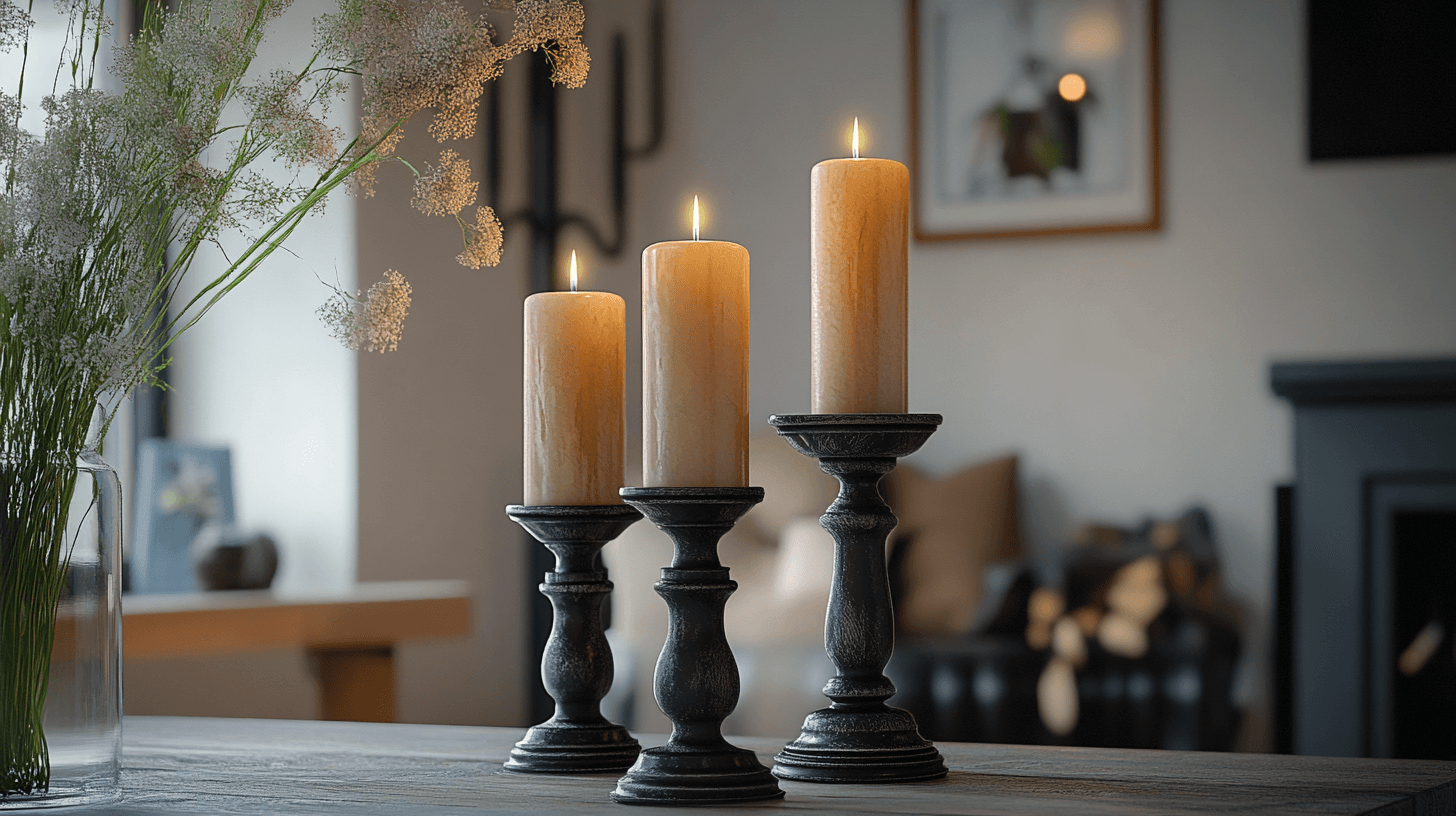 Idées de décoration : mettre en scène des bougeoirs vintage avec style