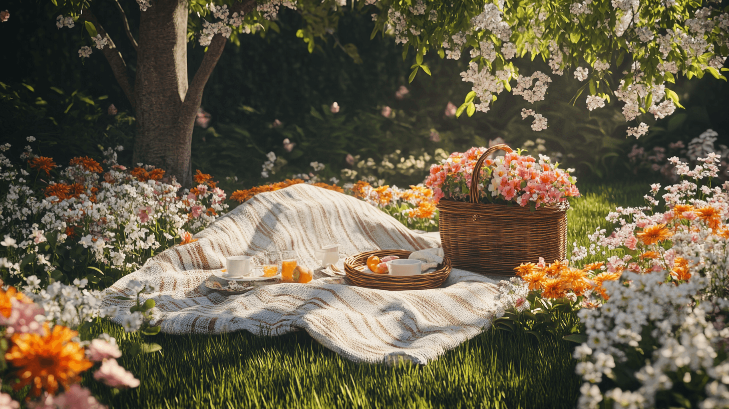 Pique-nique dans le jardin : Détendu et simple