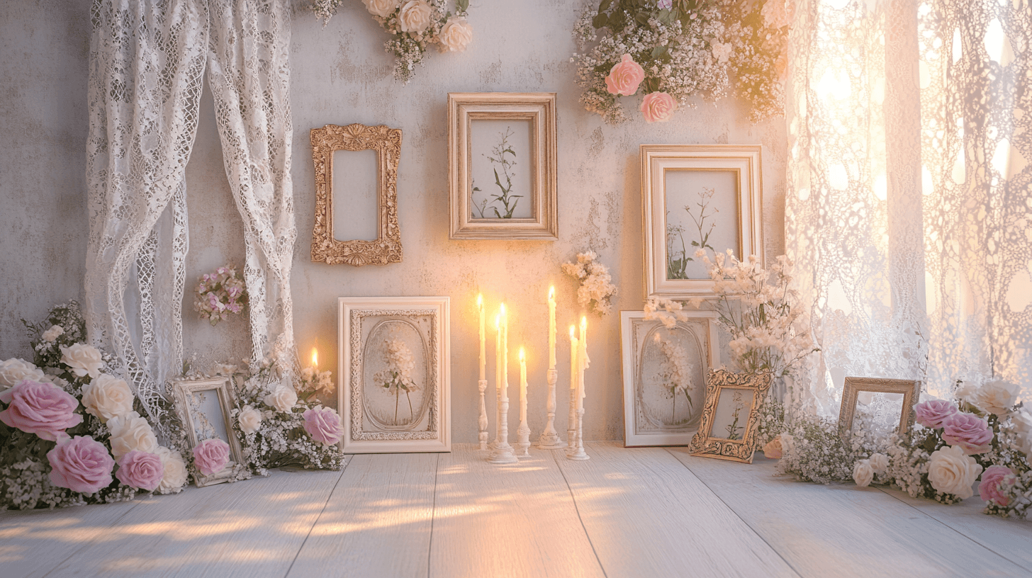 Décoration de style romantique : fleurs, bougies et plus