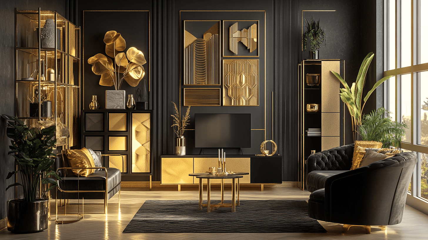 Styles de vie avec des accents dorés : De l'Art Déco au Moderne