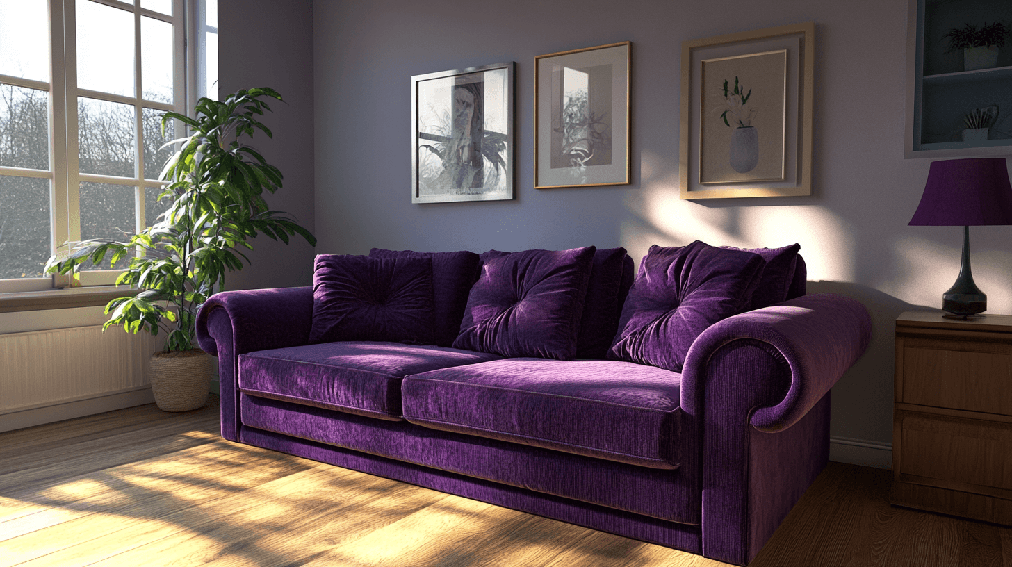 Violet dans le salon : Mystique et extravagant