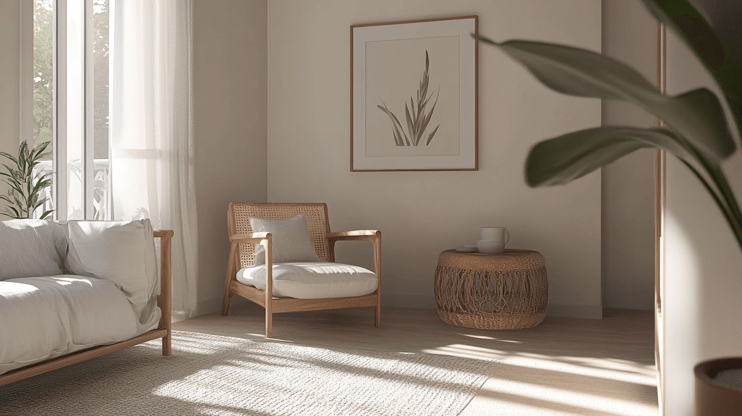 Conception de couleur minimaliste pour une maison harmonieuse