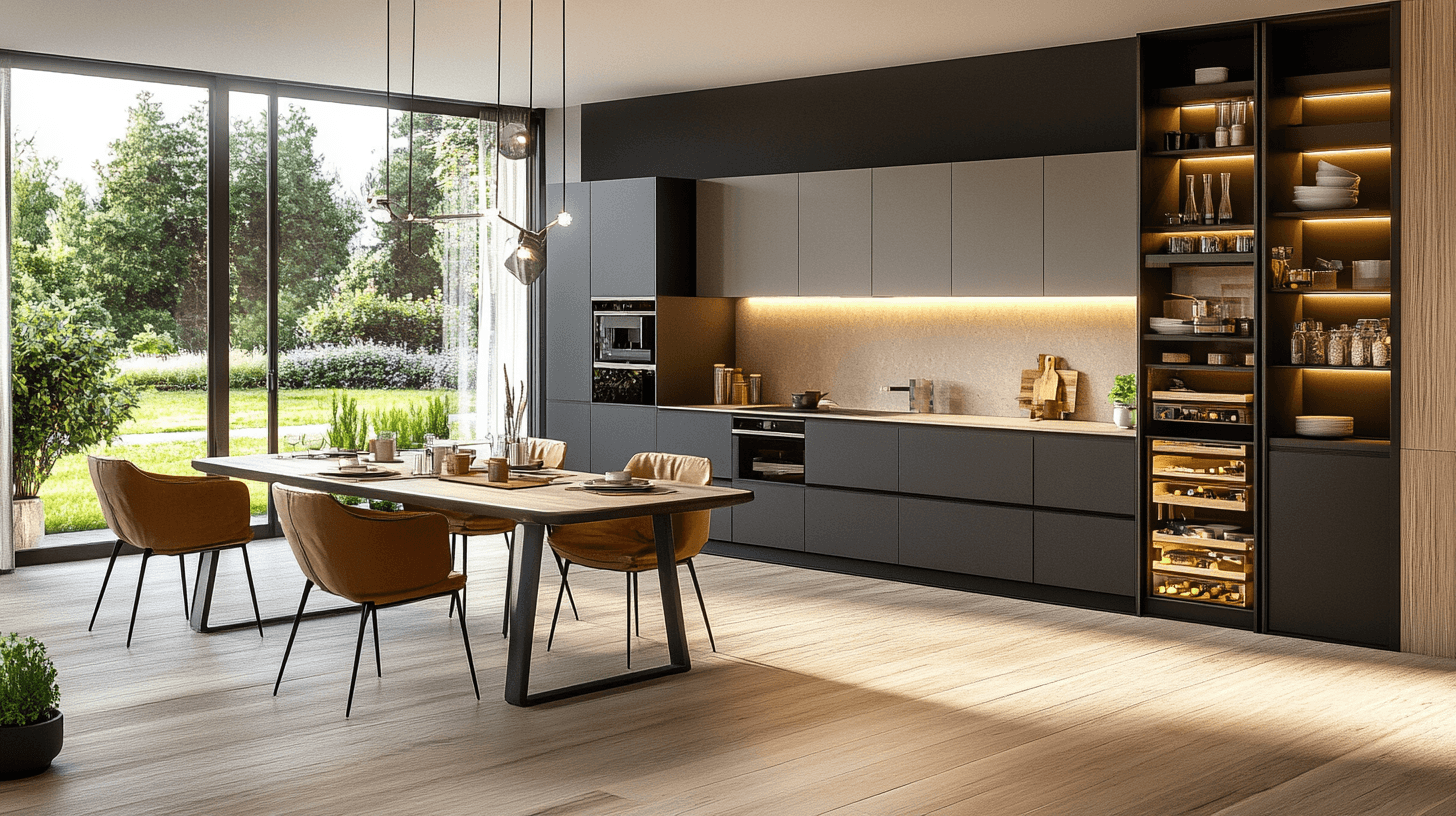 Meubles pour la cuisine-séjour : fonctionnalité rencontre design