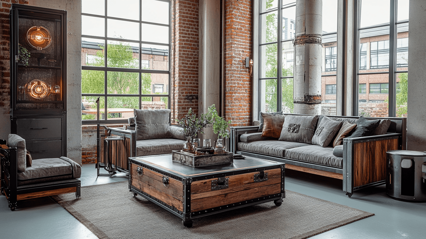 Chic Industriel : Matériaux robustes combinés avec style