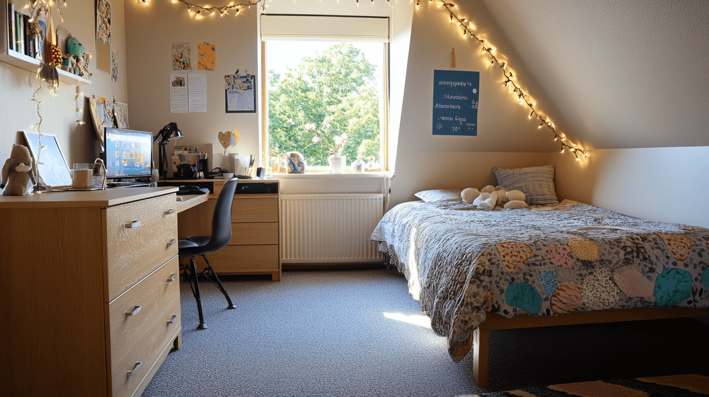 Répartition de l'espace dans la chambre des jeunes : Efficace et flexible