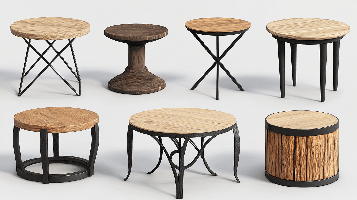 Designs et matériaux : Tables d'appoint pour chaque style