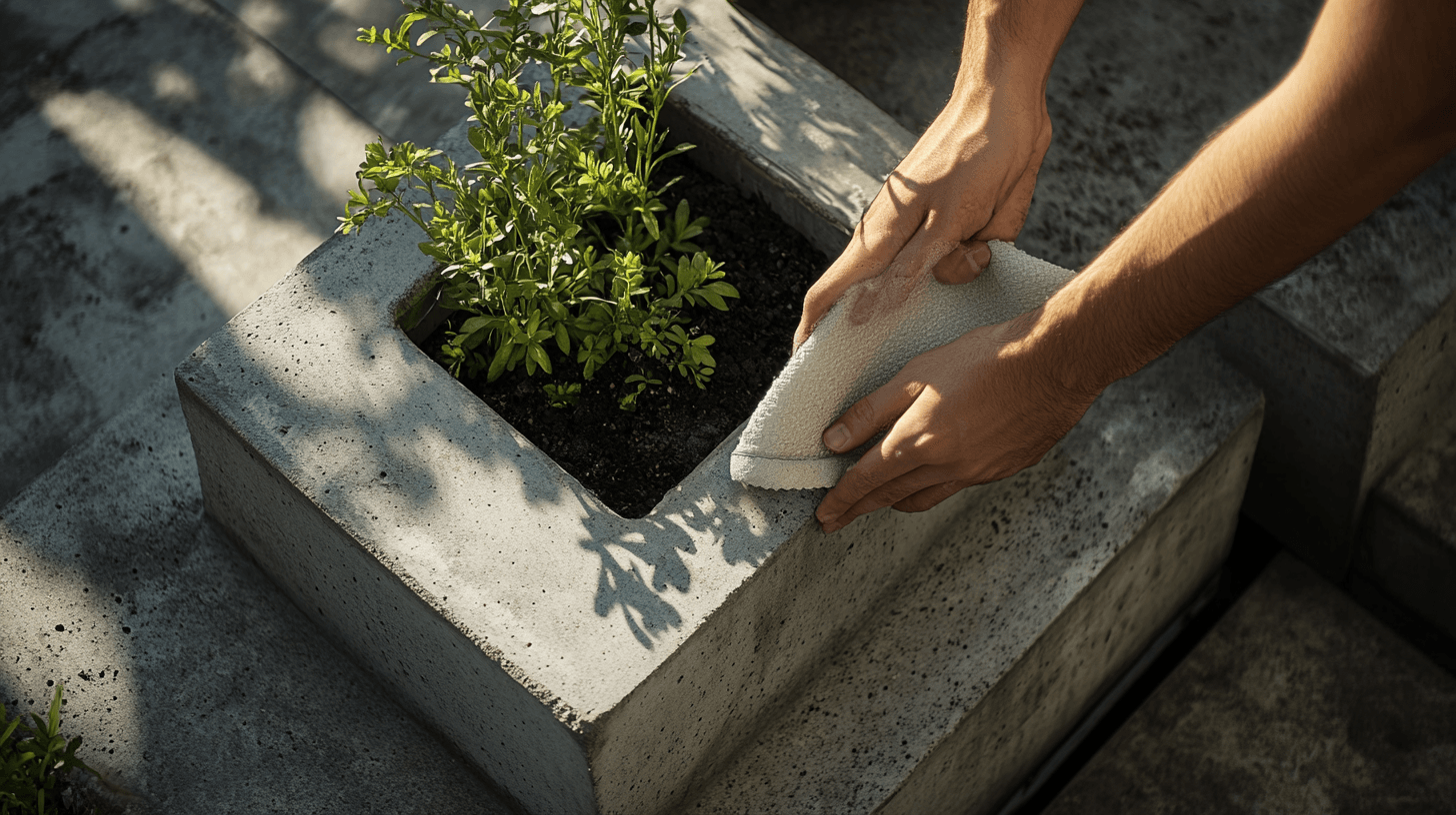 Entretien et maintenance des jardinières en béton