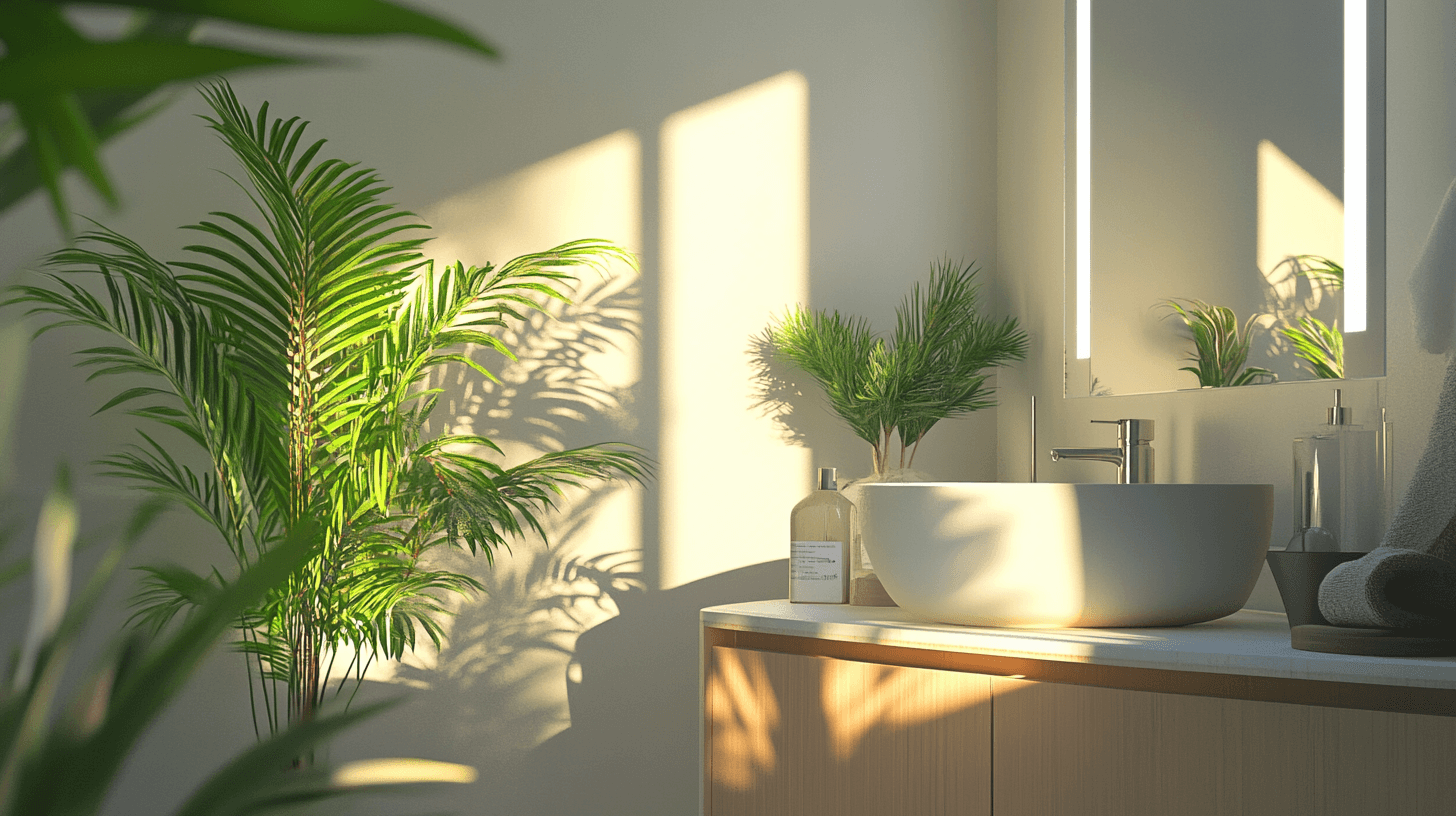 Plantes dans la salle de bain : fraîcheur et naturel