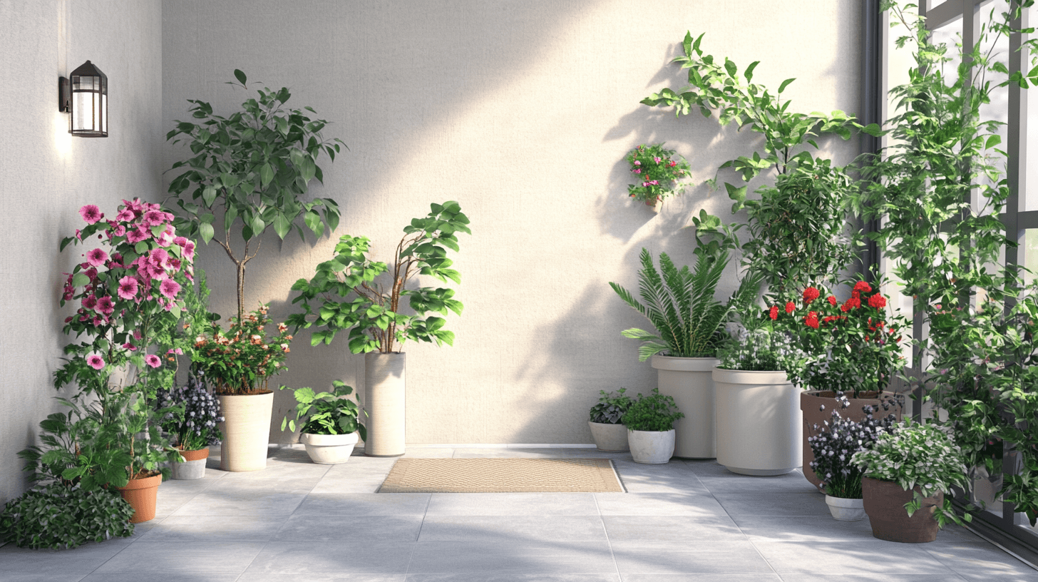 Aménagement de l'entrée avec des plantes : La première impression compte