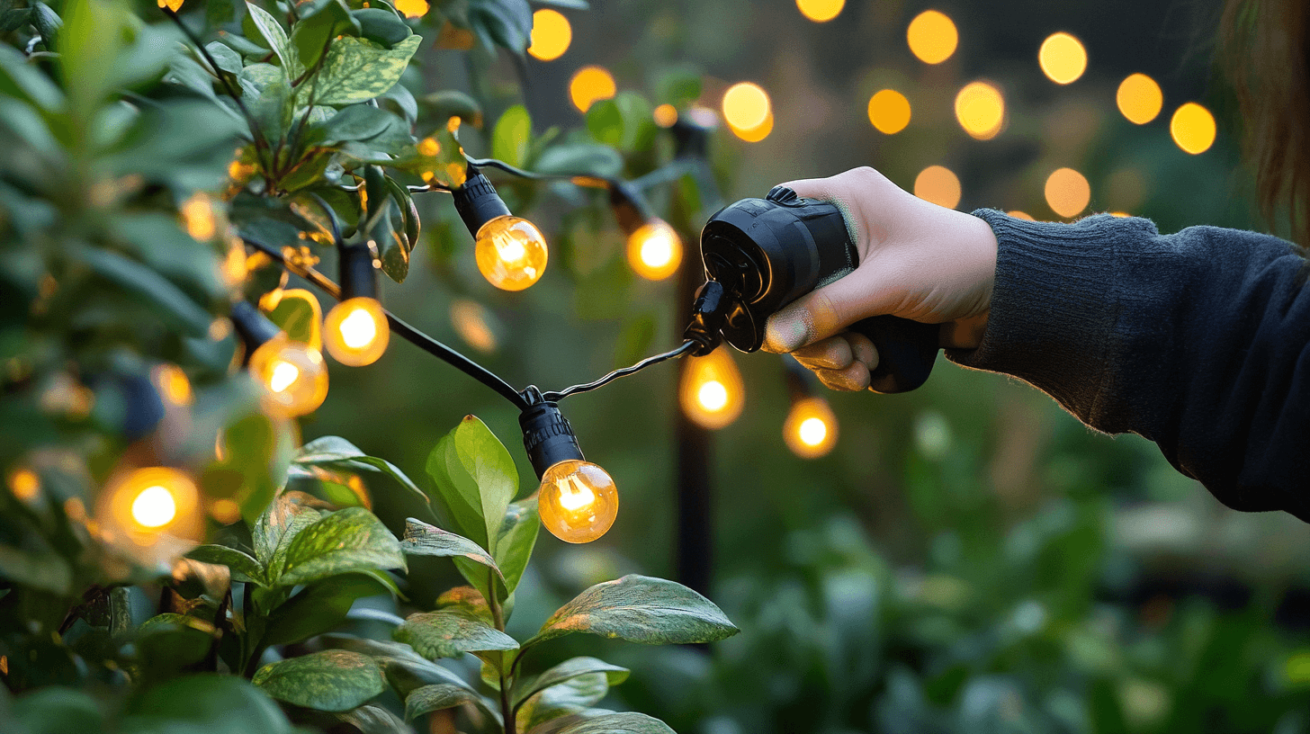 Entretien et maintenance des guirlandes lumineuses de jardin
