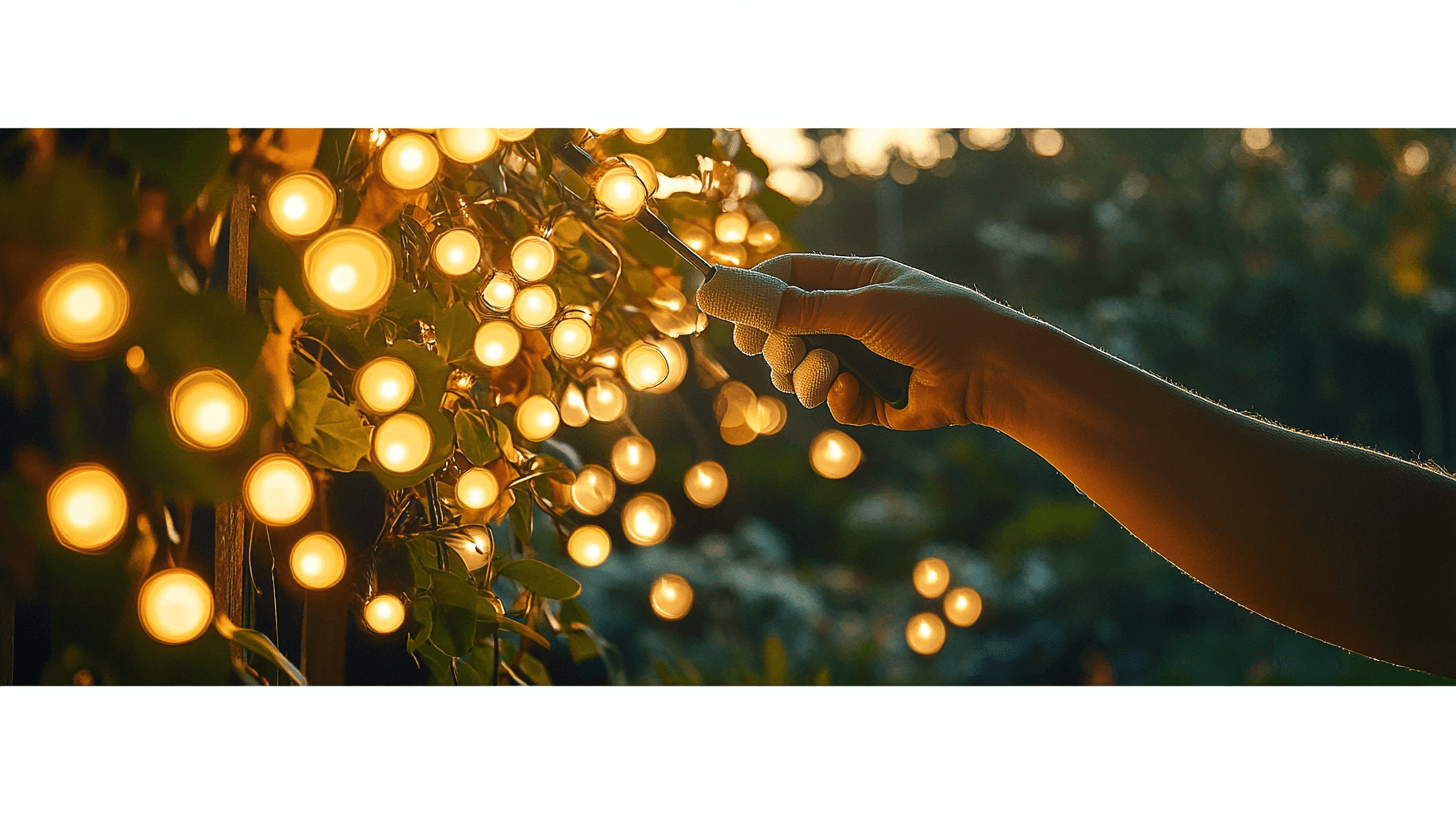 Entretien et maintenance des guirlandes lumineuses extérieures