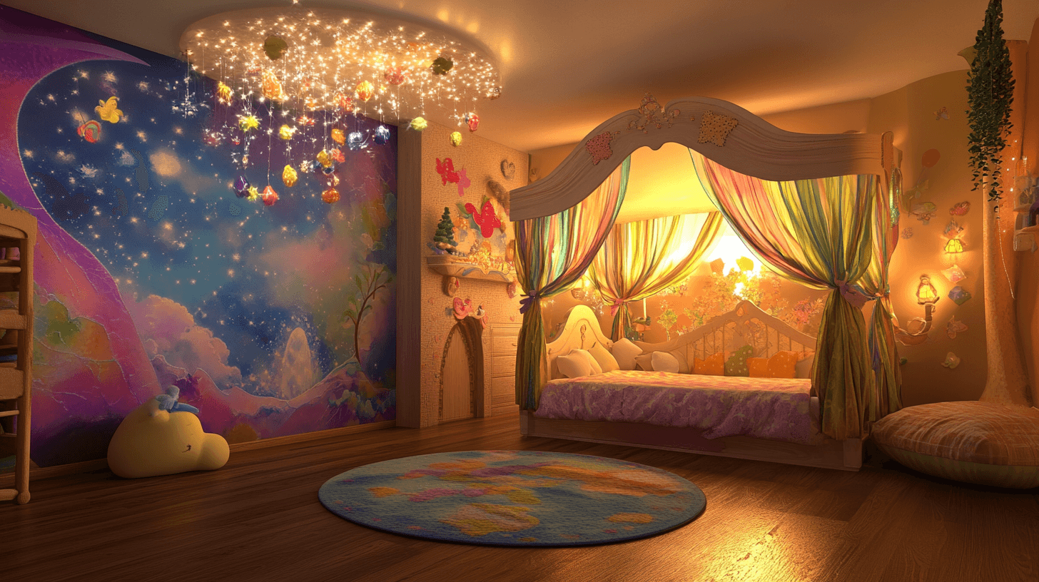 Chambre d'enfants au style de conte de fées : encourager la créativité et l'imagination