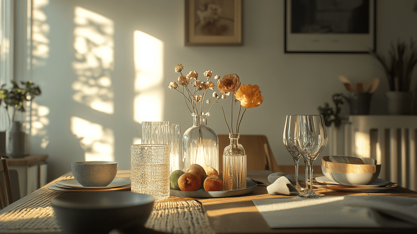 Décoration élégante pour la salle à manger