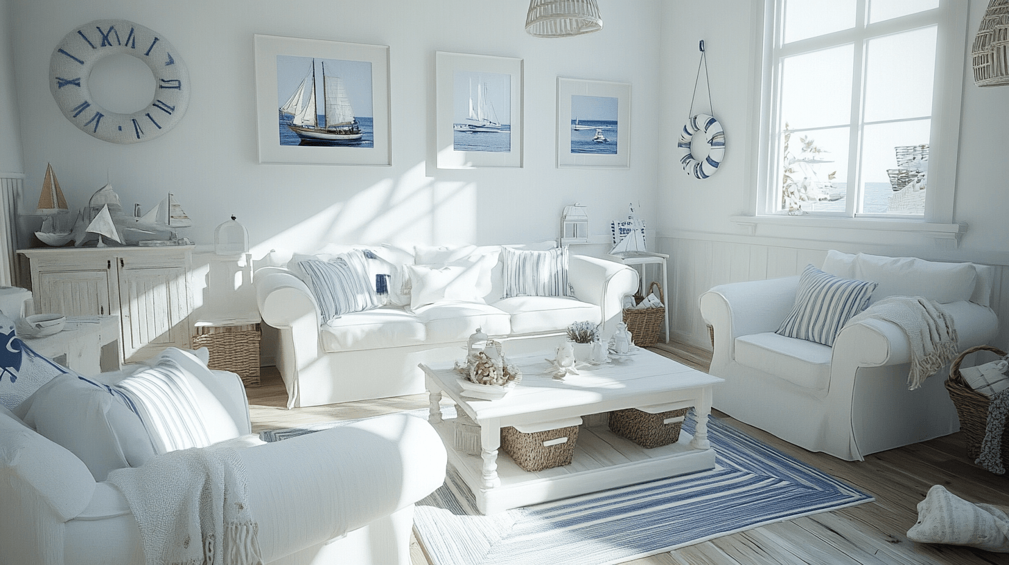 Style Nouvelle-Angleterre : Ambiance côtière et meubles blancs
