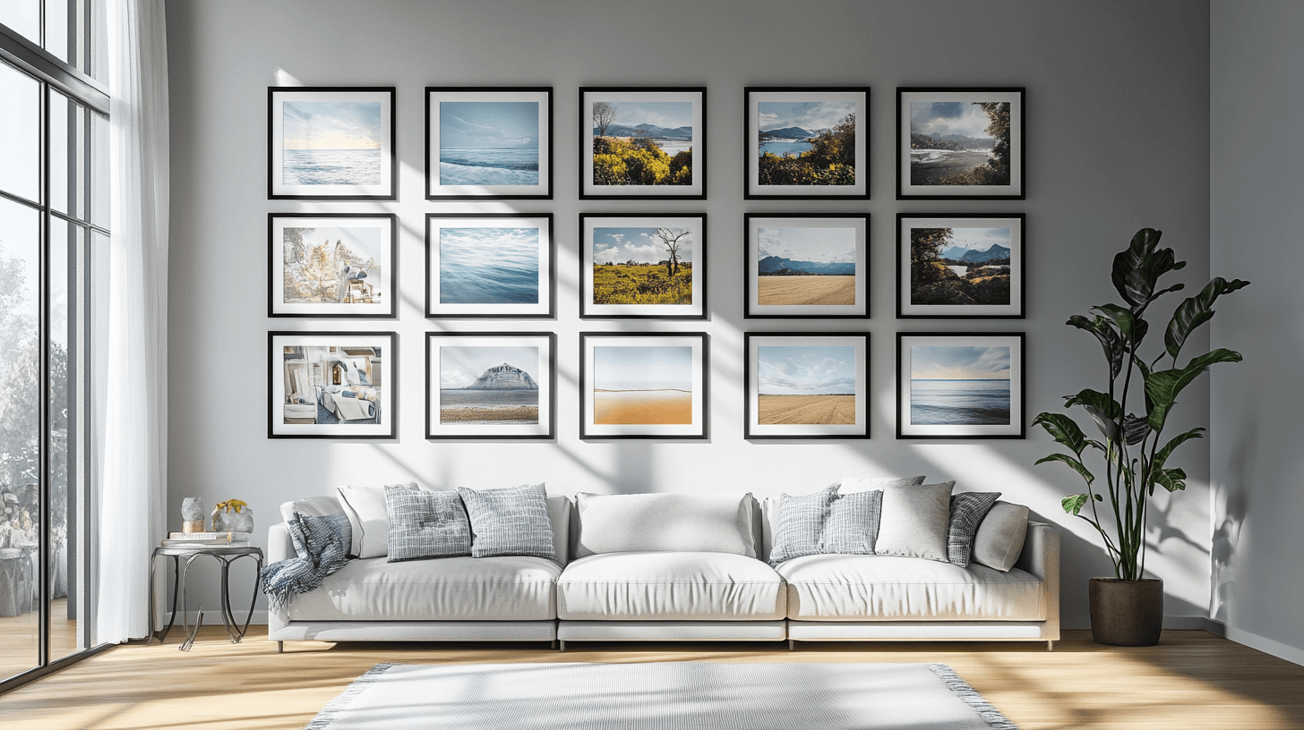 La bonne disposition pour votre mur de photos