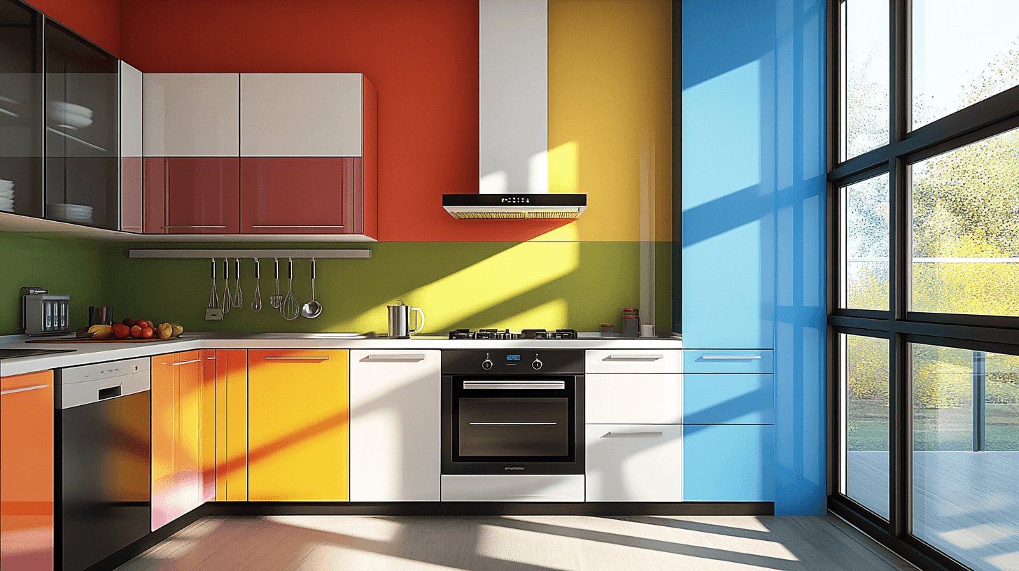 Murs colorés dans la cuisine : allier créativité et plaisir